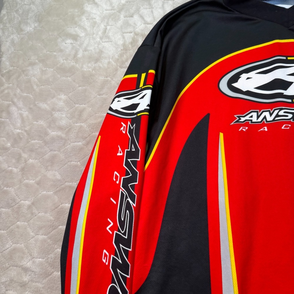 VTG Answer Racing Motocross Jersey Men's Size S Red Made In USA Shirt - Picture 4 of 11